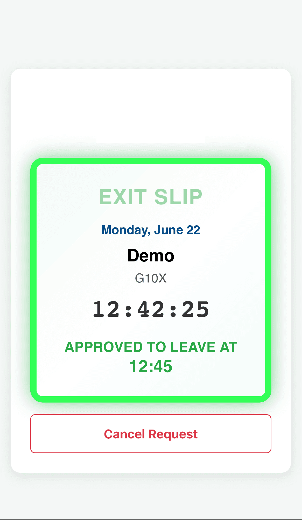Early Leave System view 4