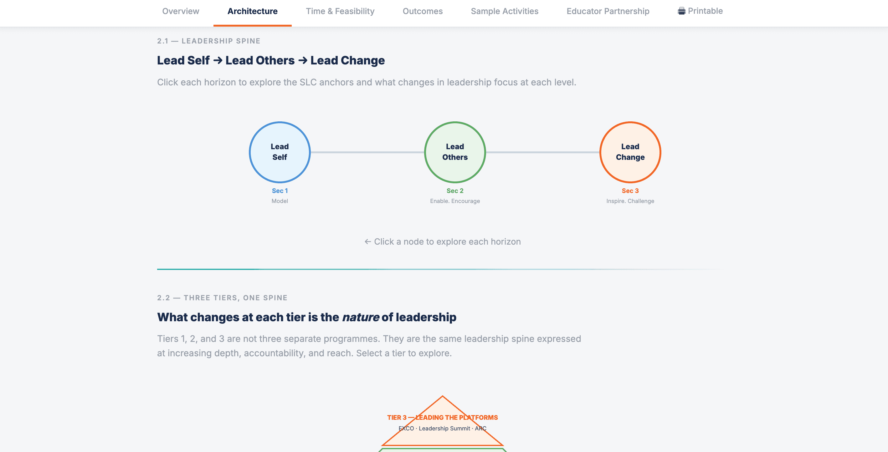 Vector - Tiered Leadership Framework view 2